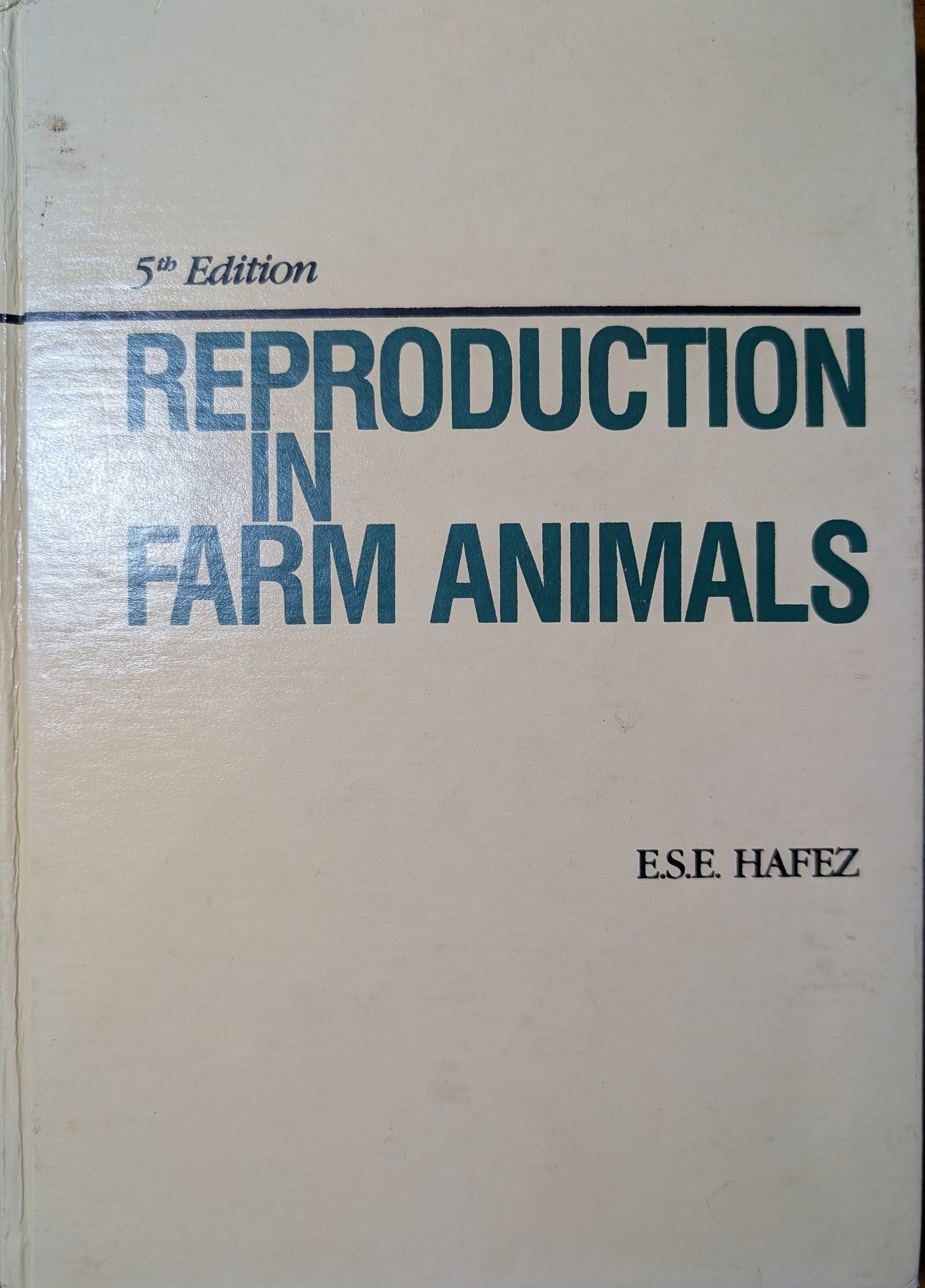 Reproduction In Farm Animals 5th Edition Hardcover